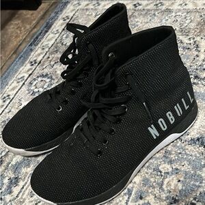 NOBULL Black Athletic Shoes with High-Top Knit Design